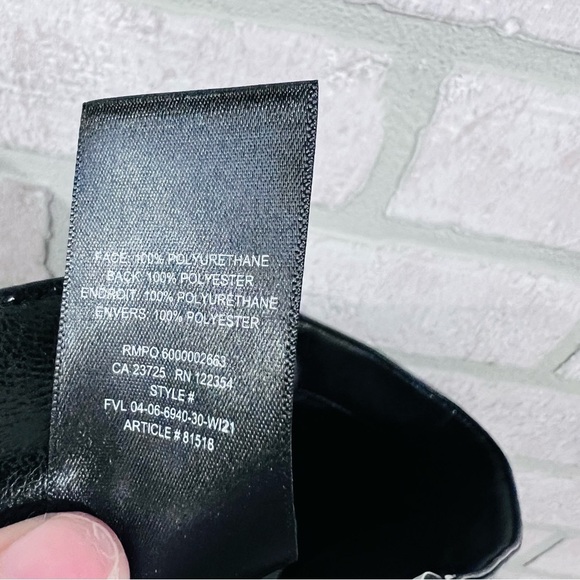 Aritzia Wilfred The Melina High Waist Straight Leg Faux Leather Pants Size 0 - Picture 10 of 10